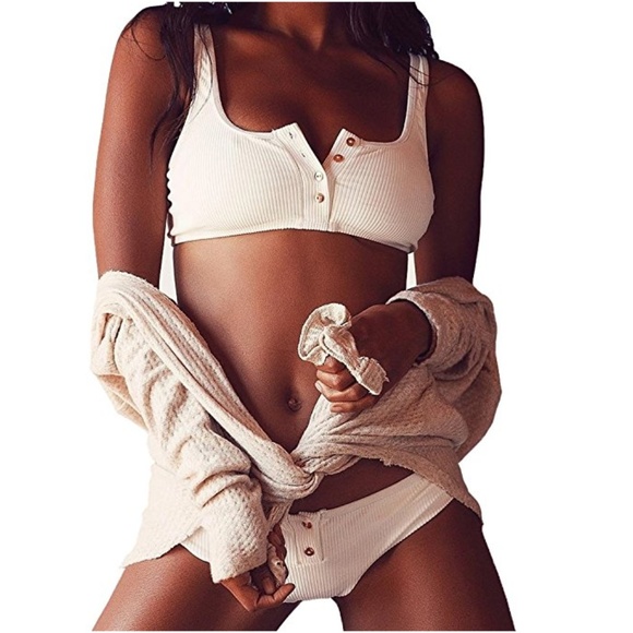 S. the Widow Other - EMMA Solid White Cotton Bikini